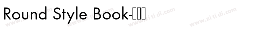 Round Style Book字体转换